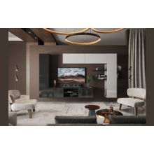 Case Гостиная Порту Венге Черный глянец