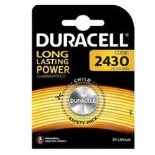 Батарейка CR2430 Duracell, 1 шт, блистер