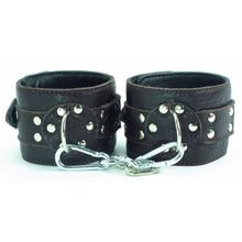 Коричневые оковы из мягкой кожи (62613)