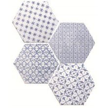 Декор Cevica Marrakech Mosaic Azul Hexagon 150х150