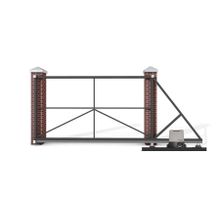 Откатные ворота 3500x1750 мм. с автоматикой FAAC 740