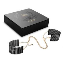 Чёрные дизайнерские наручники Desir Metallique Handcuffs Bijoux Черный