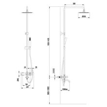 Душевая система Lemark Element (LM5162S)