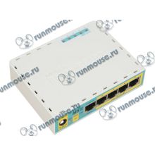 Маршрутизатор MikroTik "hEX PoE lite RB750UPr2" 4 порта 100Мбит сек. + 1 порт WAN 100Мбит сек. + 1 USB 2.0 (ret) [130738]