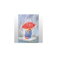 Onder moeders paraplu - Детишки под зонтиком