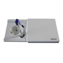 Розетка Evoline Square80 220+USB+RJ45 (927.00.020) белый