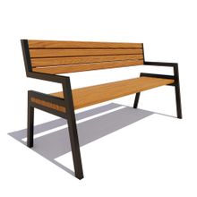 Скамейка уличная «ДУБНА» (1,2м)