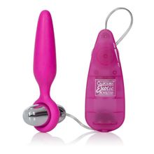 California Exotic Novelties Розовая вибропробка Booty Call Booty Gliders - 9,5 см. (розовый)