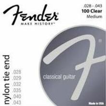 NYLON ACOUSTIC STRINGS 100 CLR SLVR TIE END 028-.043