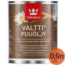 ТИККУРИЛА Валтти Пуйоли традиционное масло по дереву (0,9л)   TIKKURILA Valtti Puuoljy масло для наружных деревяных поверхностей (0,9л)
