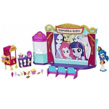 MY LITTLE PONY (Hasbro) Hasbro My Little Pony C0409 Equestria Girls Игровой набор мини-кукол "Кинотеатр" C0409