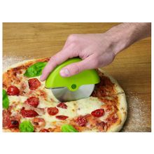Нож для пиццы "Круглый роллер" зеленый