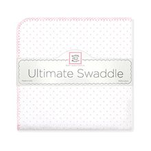 SwaddleDesigns Classic Polka Dots пастельно-розовая