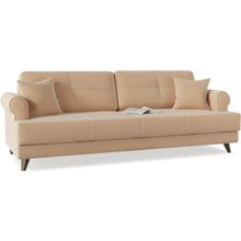 Диван прямой Мирта (Милфорд) Beige еврокнижка