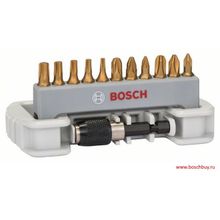 Bosch Набор бит PH PZ T+ быстросменный  держатель (12 шт.) (2608522126 , 2.608.522.126)