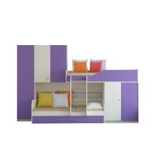 РВ мебель Лео дуб молочный фиолетовая