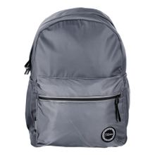 Рюкзак подростковый, 40x28x16см, 1 отд., 3 кармана, уплотненные лямки, гладкий нейлон, серый Серый