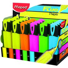 Набор текстовыделителей Maped Fluo Peps. 1-5 мм. 6 цветные 28 шт.