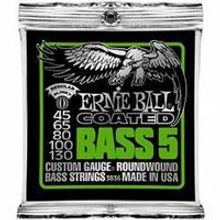 P03836 Coated Regular Комплект струн для 5-струнной бас-гитары, с покрытием, 45-130, Ernie Ball