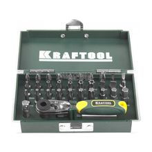 Набор бит Kraftool Еxpert X-Drive 26065-H33 (кованые, торсионные, Cr-Mo, насечки NSS, 33 предмета)