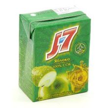 Безалкогольный напиток J7 Яблоко зеленое, 0.200 л., 0.0%, безалкогольный, пачка, 27