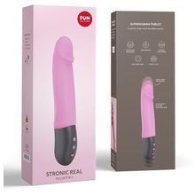  Розовый пульсатор Stronic Real - 20 см.