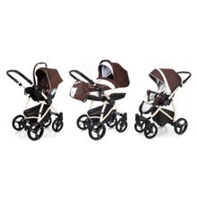 Коляска 3 в 1 Esspero Newborn Lux (шасси Beige) - Chocco