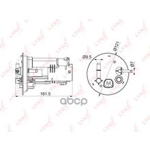 Фильтр Топливный LYNXauto арт. LF1080M