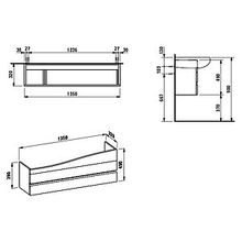 Тумба с раковиной Laufen Alessi one 4.2436.0.097.631.1