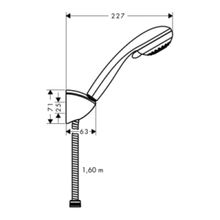 Душевой гарнитур Hansgrohe Crometta 85 Multi (27569000)