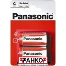 Батарейка солевая Panasonic R14 (C) Zinc Carbon 1,5В бл2шт