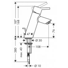 Смеситель Hansgrohe Talis 32040000 для раковины