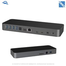 OWC Порт репликатор OWC 13 Port Thunderbolt 3 Dock (Space Gray) + 0.5 m кабель OWCTB3DK13PSG