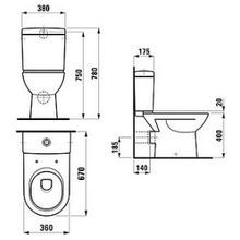 Унитаз-компакт Laufen Pro 2495.6.000.000.1