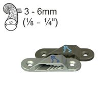 Clamcleat Стопор щелевой из алюминия Clamcleat Racing Sail Line cleat CL273AN+P 3 - 6 мм 70 x 21 x 12 мм М4 с площадкой для установки c правой стороны