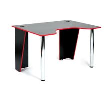 Tetchair Стол компьютерный Strike-1 (120) NEO , black red; черный красная кромка