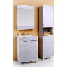 Aqwella Пенал для ванной Бриг 40 с б к седой дуб