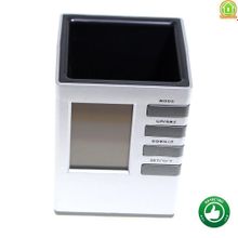 Настольные часы-органайзер для письменных принадлежностей Cube Desk Stand