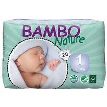 Подгузники Bambo Nature Newborn 2-4 кг (28 шт)