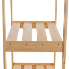 Стеллаж деревянный, 200×64×37 см, высота полки 37 см