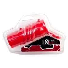 ToyFa Красная силиконовая насадка с кольцом (красный)