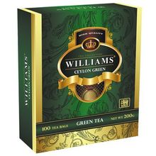 Чай зеленый Williams Ceylon Green (100 пак)
