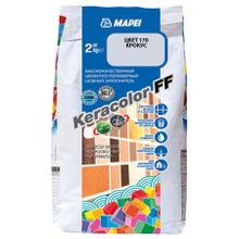 МАПЕЙ Кераколор ФФ затирка для швов №170 крокус (2кг)   MAPEI Keracolor FF цементно-полимерный шовный заполнитель №170 крокус (2кг)