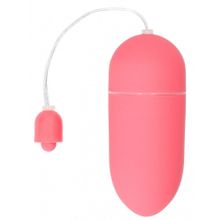 Розовое гладкое виброяйцо Vibrating Egg - 8 см. (220485)