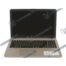 Ноутбук ASUS "X541NA-DM379" (Pentium N4200-1.10ГГц, 4ГБ, 128ГБ SSD, HDG, DVDRW, LAN, WiFi, BT, WebCam, 15.6" 1920x1080, Linux), черный [140619]