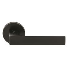 Ручка дверная на круглом основании Colombo Robocinque ID61RSB-NM матовый черный