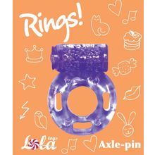 Фиолетовое эрекционное кольцо с вибрацией Rings Axle-pin Фиолетовый
