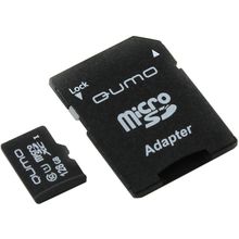 Карта памяти  Qumo  QM128GMICSDXC10U1  microSDXC 128Gb Class10 UHS-I  U1  +  microSD--SD Adapter