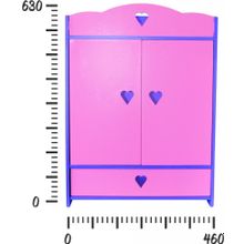 Набор кукольной мебели КРАСНОКАМСКАЯ ИГРУШКА КМ-01 Шкафчик с выдвижным ящиком