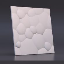 Стеновая гипсовая 3D панель – Пузыри, 500х500mm
